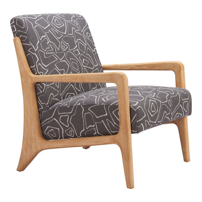 Runa Accent Chair Gray & Natural