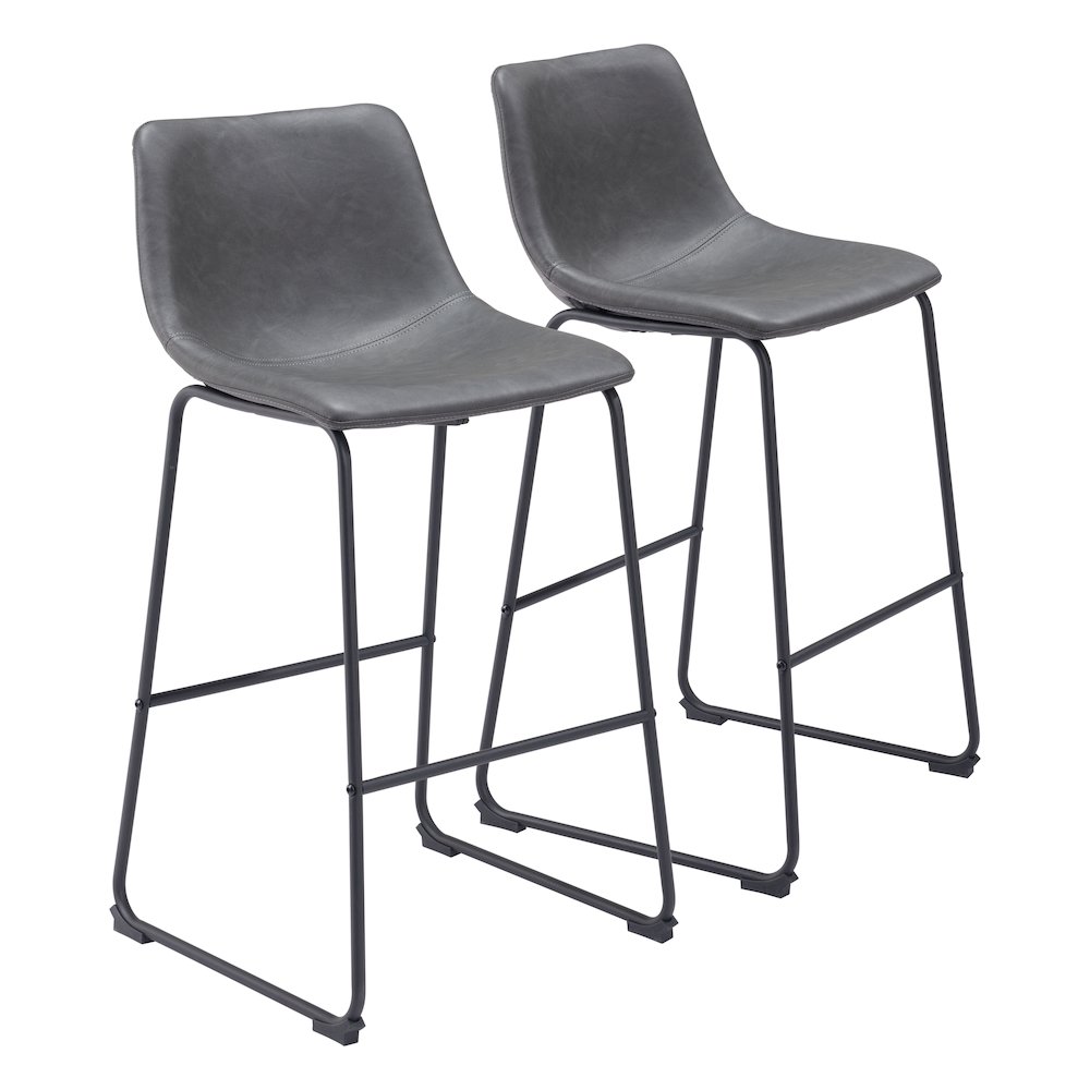 Smart Barstool (Set of 2) Charcoal