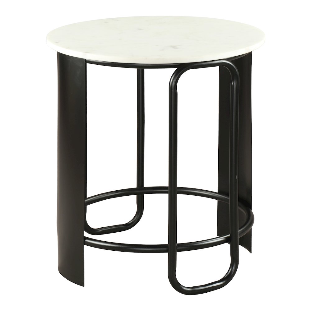 Obel Side Table White & Black