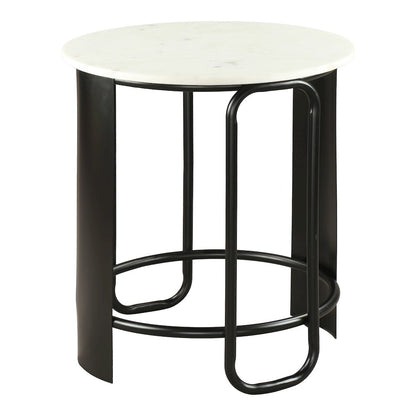 Obel Side Table White & Black