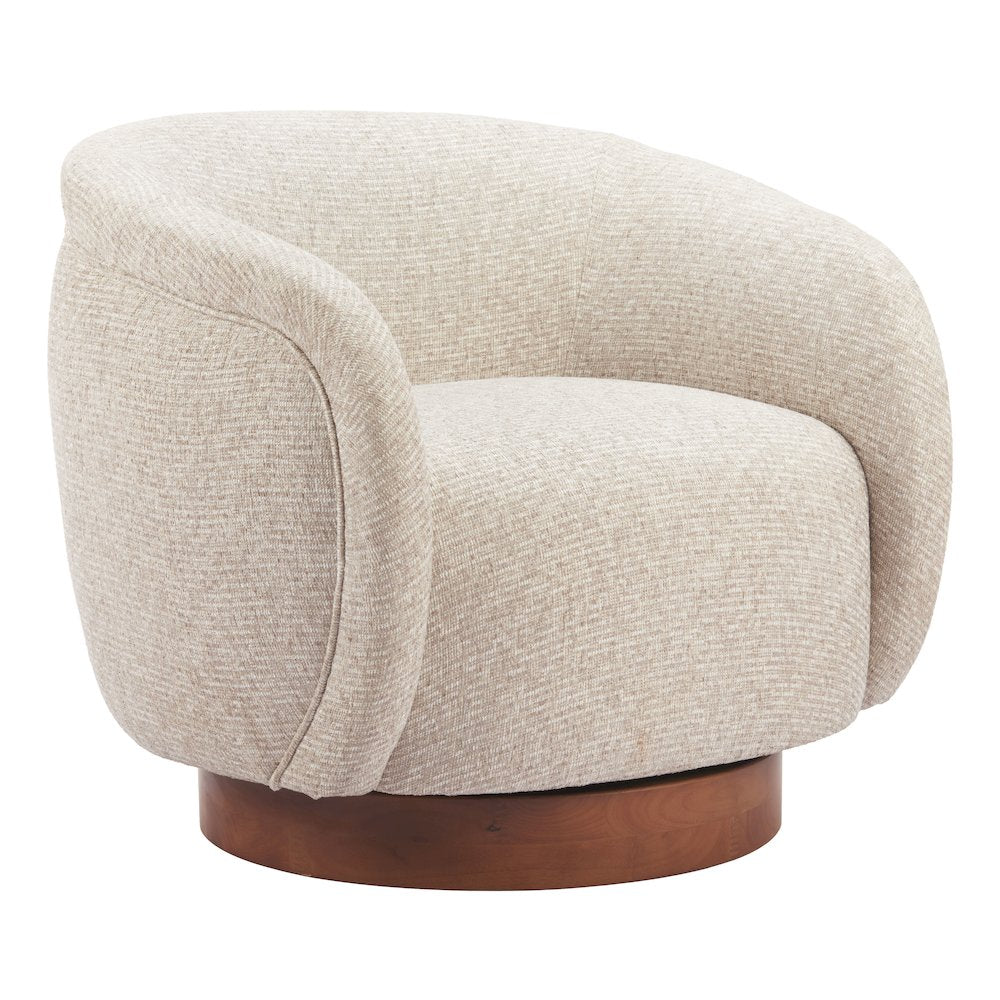 Vinta Swivel Chair Beige