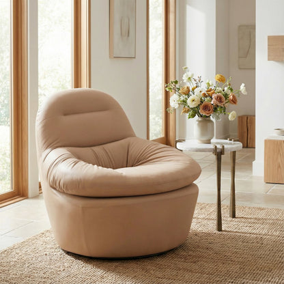 Reva Swivel Chair Tan