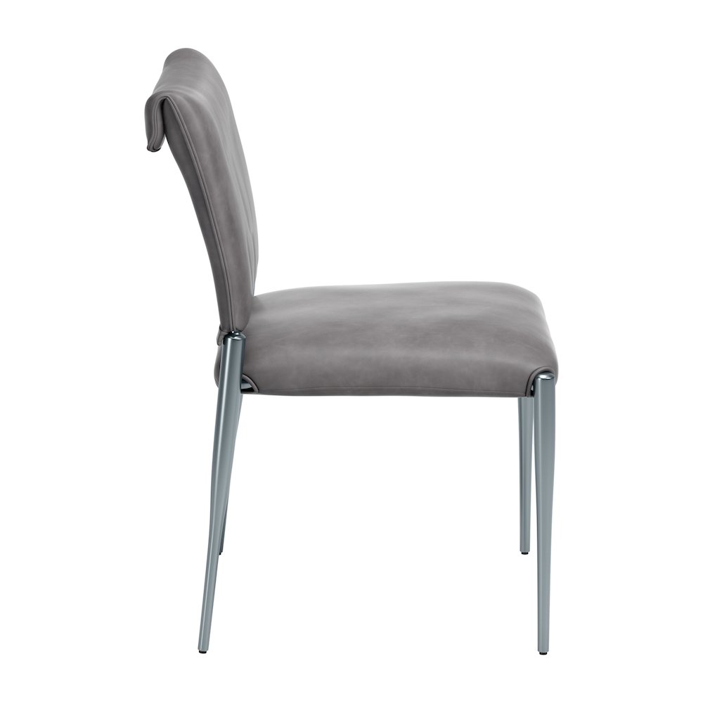 Freesia Dining Chair (Set of 2) Charcoal Gray