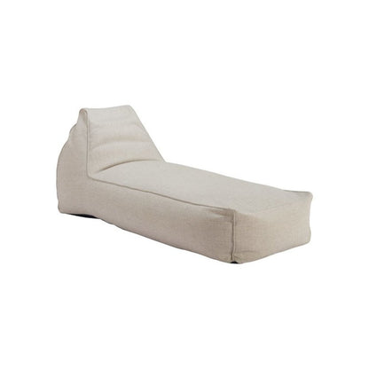 Beige Outdoor Bean Bag Chair Lounger, Modern Waterproof Patio Seat