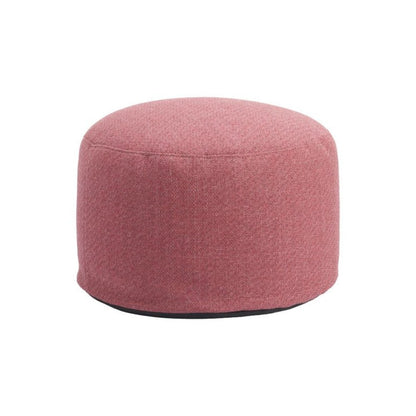 Red Outdoor Pouf Ottoman, Weather-Ready Patio Ottoman for Seating