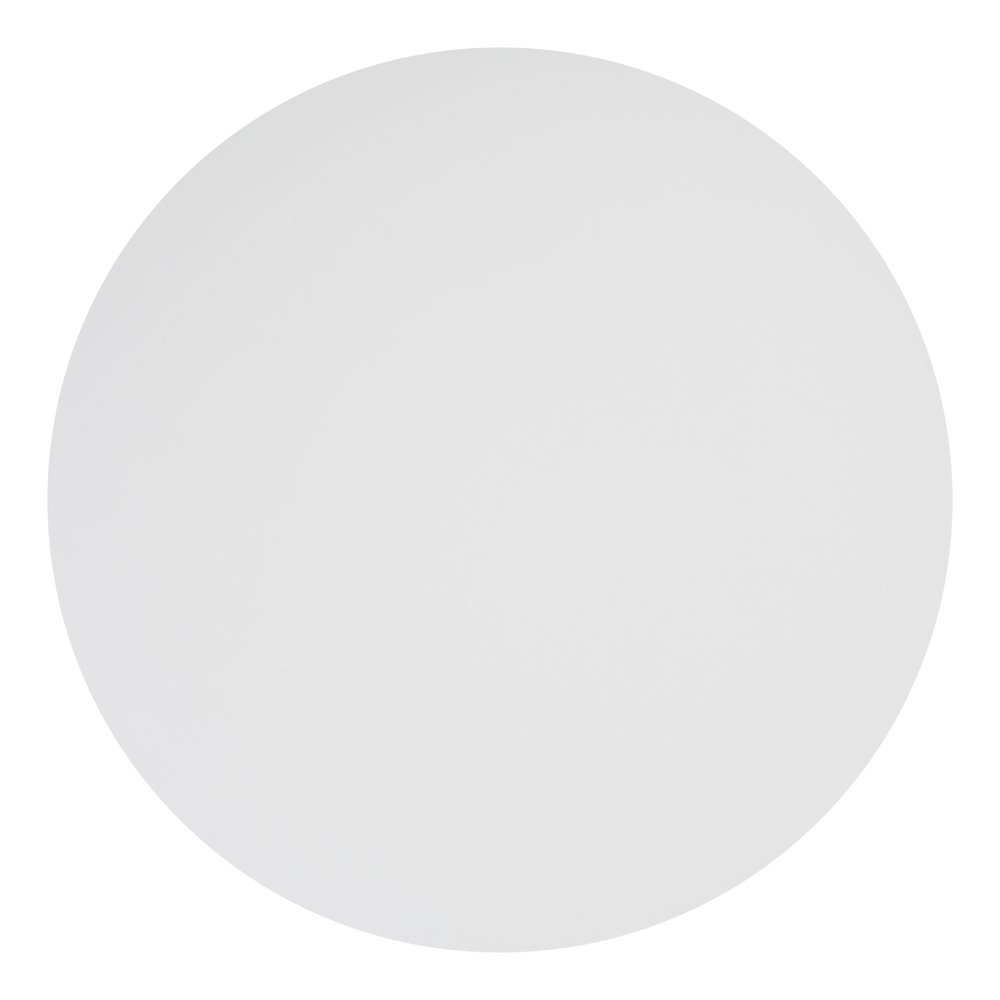 Bistro Table, White & Black, Round MDF Top, Steel Base