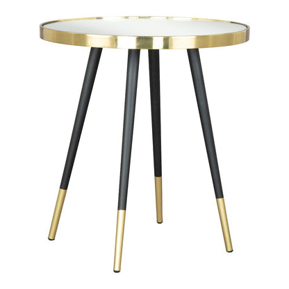 Particle Side Table Gold & Black
