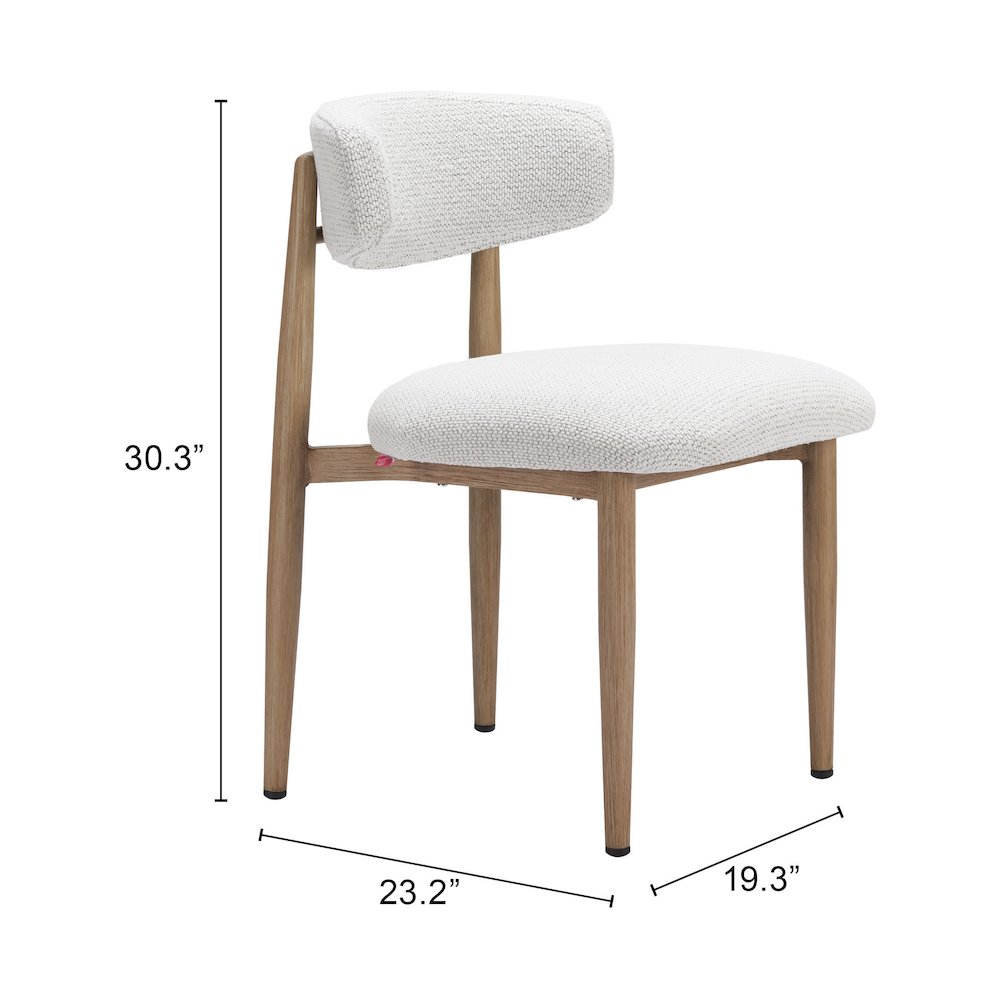 Bege Dining Chair White