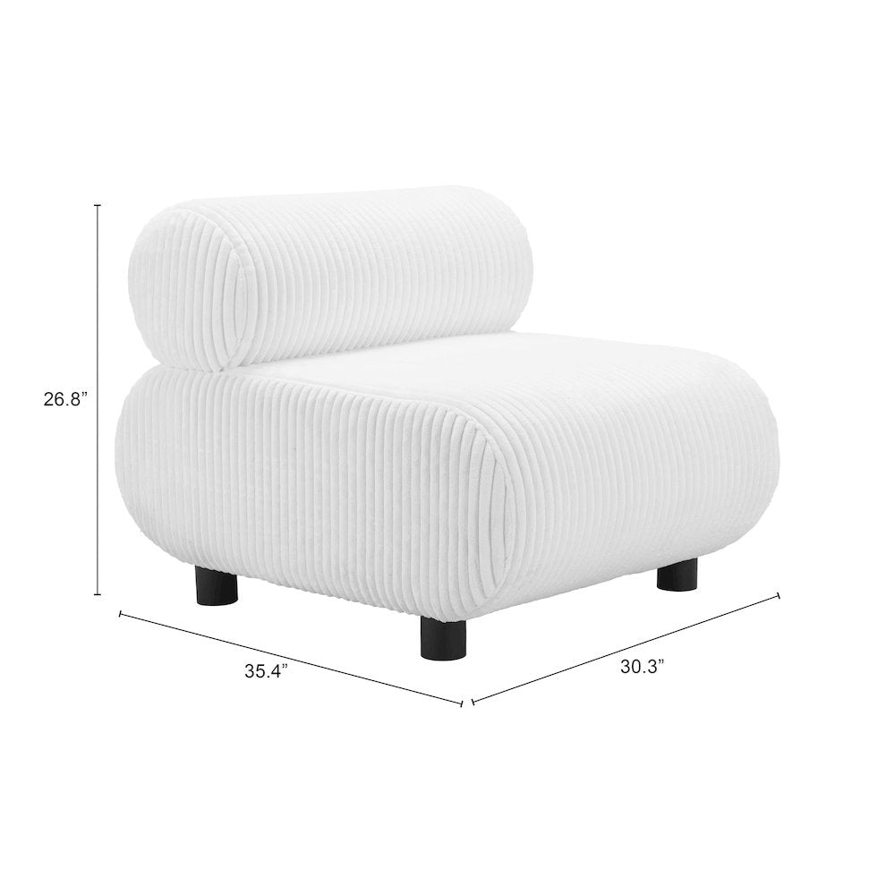 Rahat Accent Chair White