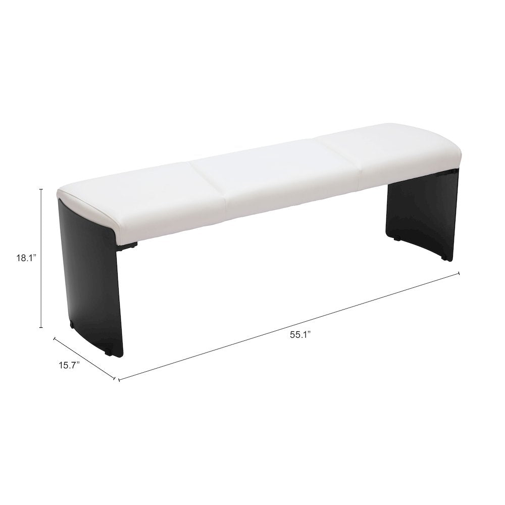 Mur Bench White