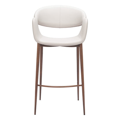 Limay Barstool Beige & Walnut