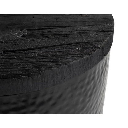 Duskan Storage Side Table Black