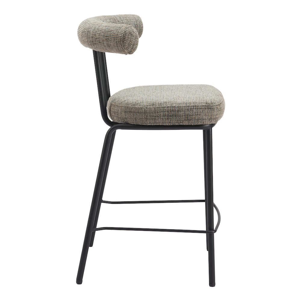 Kede Counter Stool Green Tweed