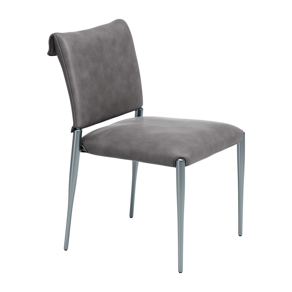 Freesia Dining Chair (Set of 2) Charcoal Gray