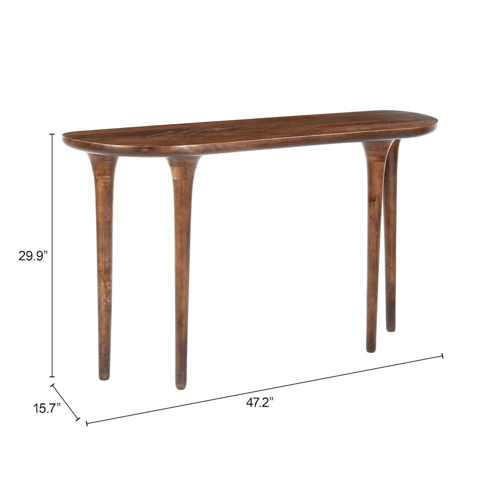 Spiker Console Table Walnut