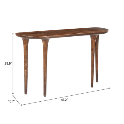 Spiker Console Table Walnut