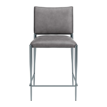 Freesia Counter Stool (Set of 2) Charcoal Gray