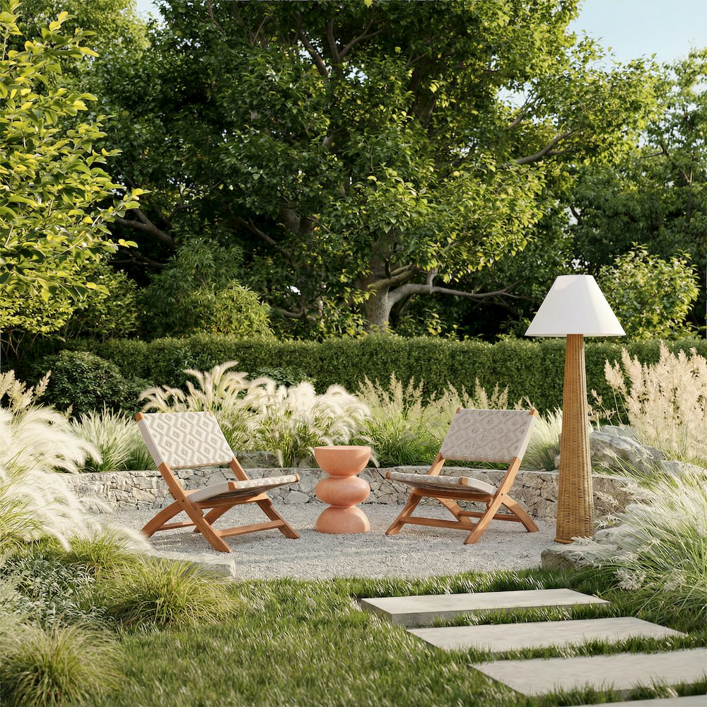 Palmia Solar Floor Lamp Natural