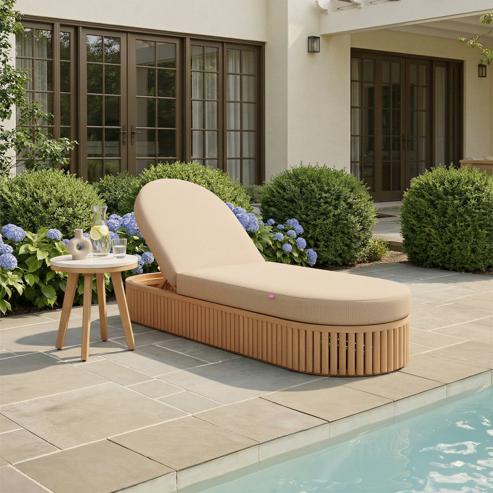Sakina Chaise Lounge Brown