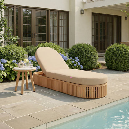 Sakina Chaise Lounge Brown