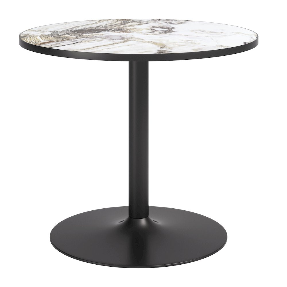 Batu Dining Table Gray & Black
