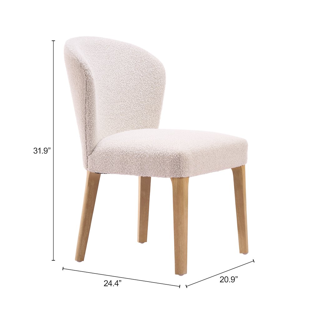 Mondstein Dining Chair (Set of 2) Ivory