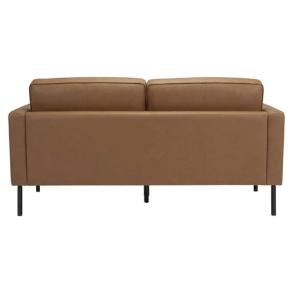 Brown Modern Sofa with Polyester Upholstery and Sturdy Plywood Frame
