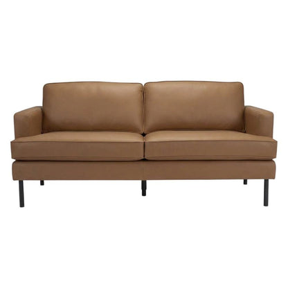 Brown Modern Sofa with Polyester Upholstery and Sturdy Plywood Frame