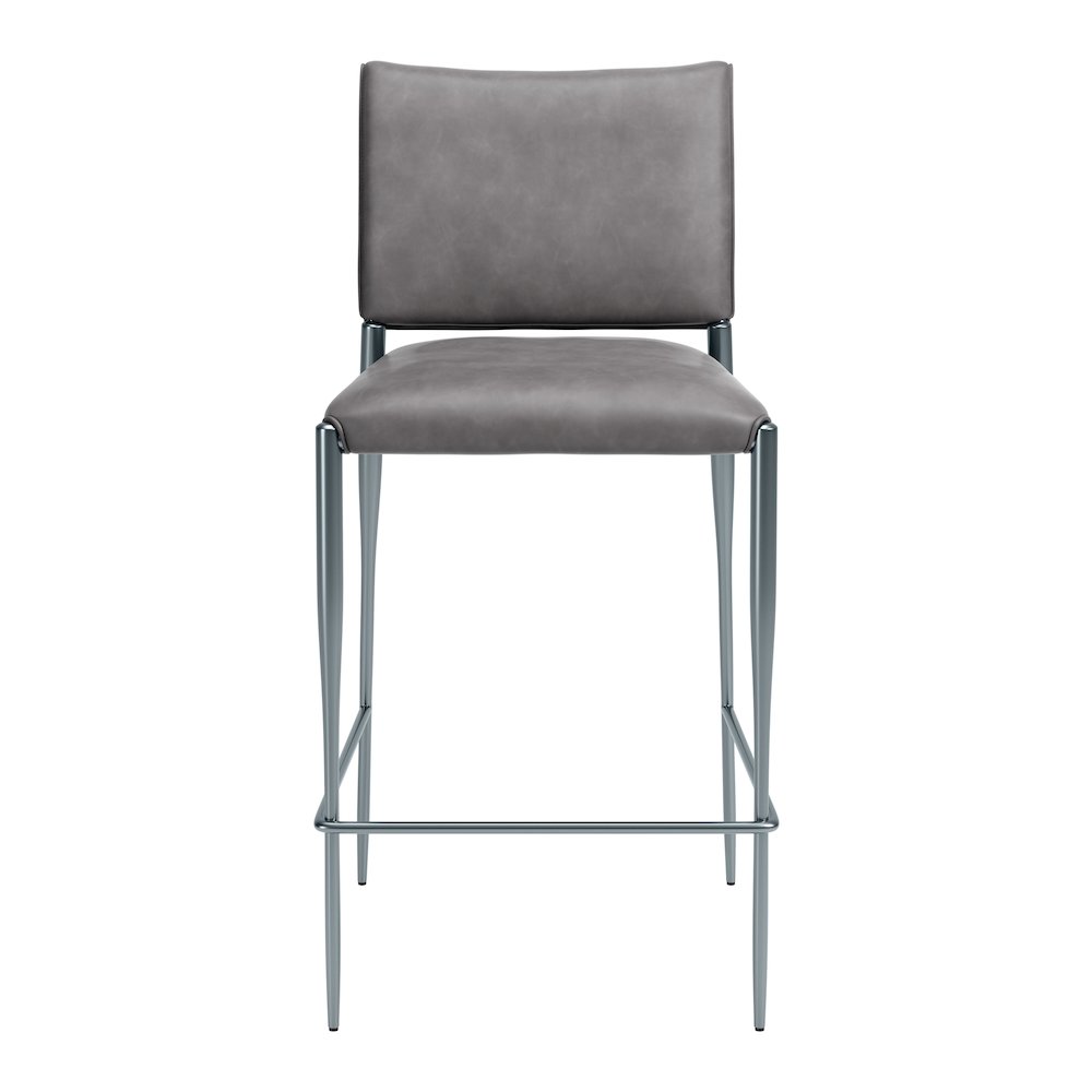 Freesia Barstool (Set of 2) Charcoal Gray