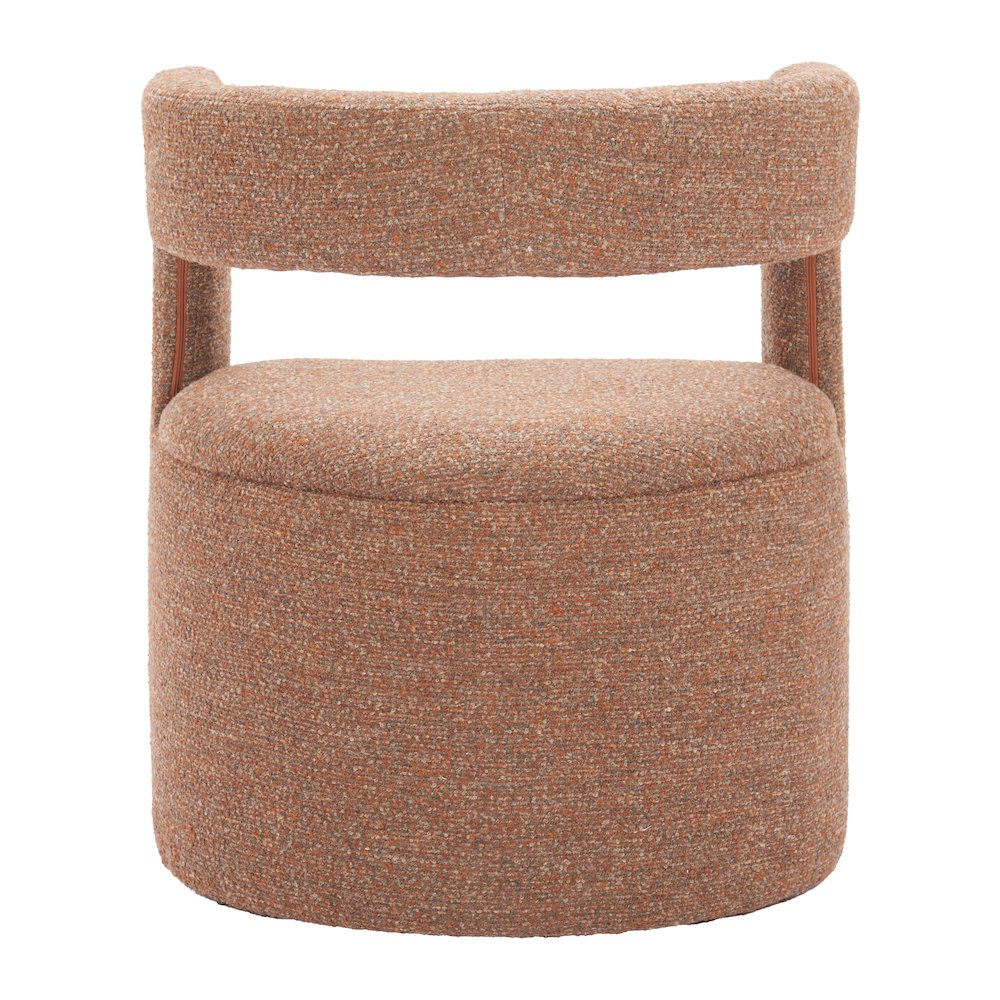 Atria Accent Chair & Ottoman Tawny Brown