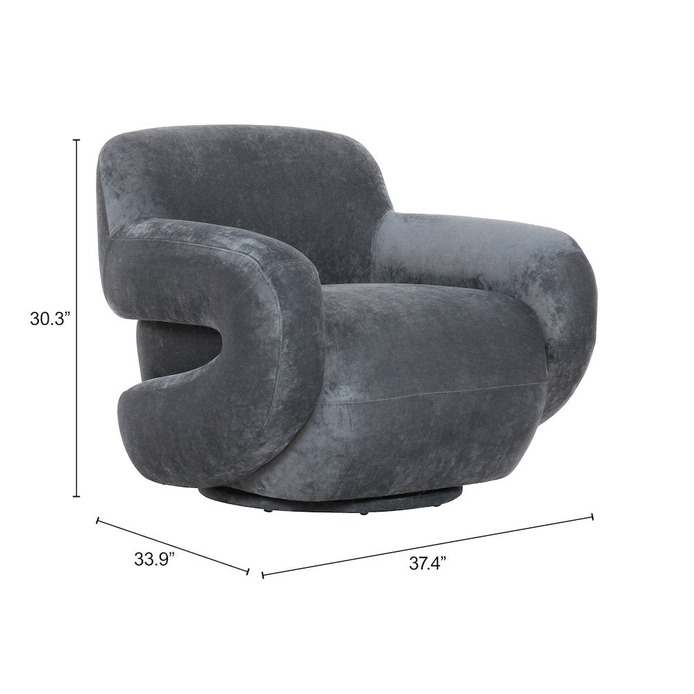 Boble Swivel Chair Storm Gray