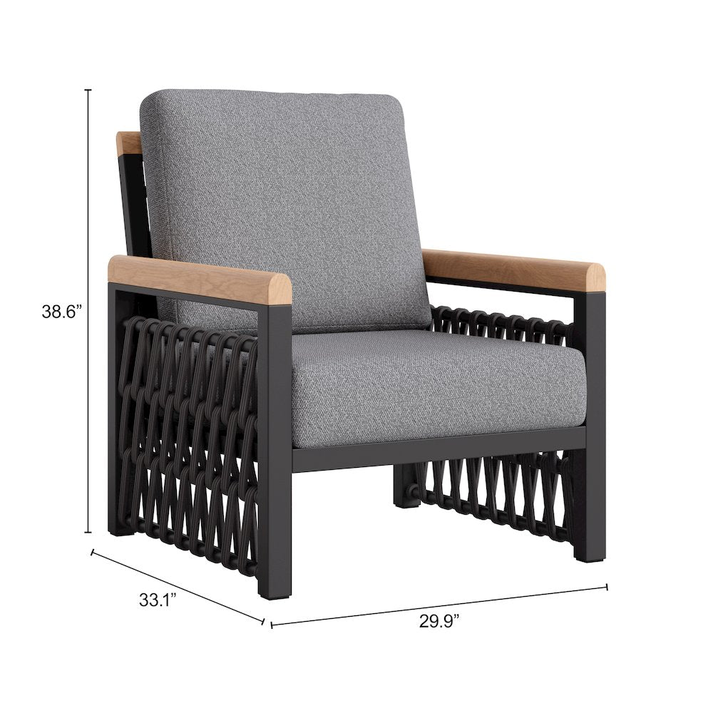 Naru Accent Chair Gray