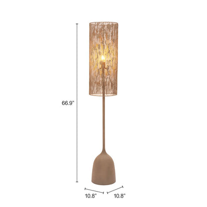 Buff Floor Lamp Taupe