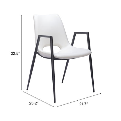 Desi Dining Chair (Set of 2) White