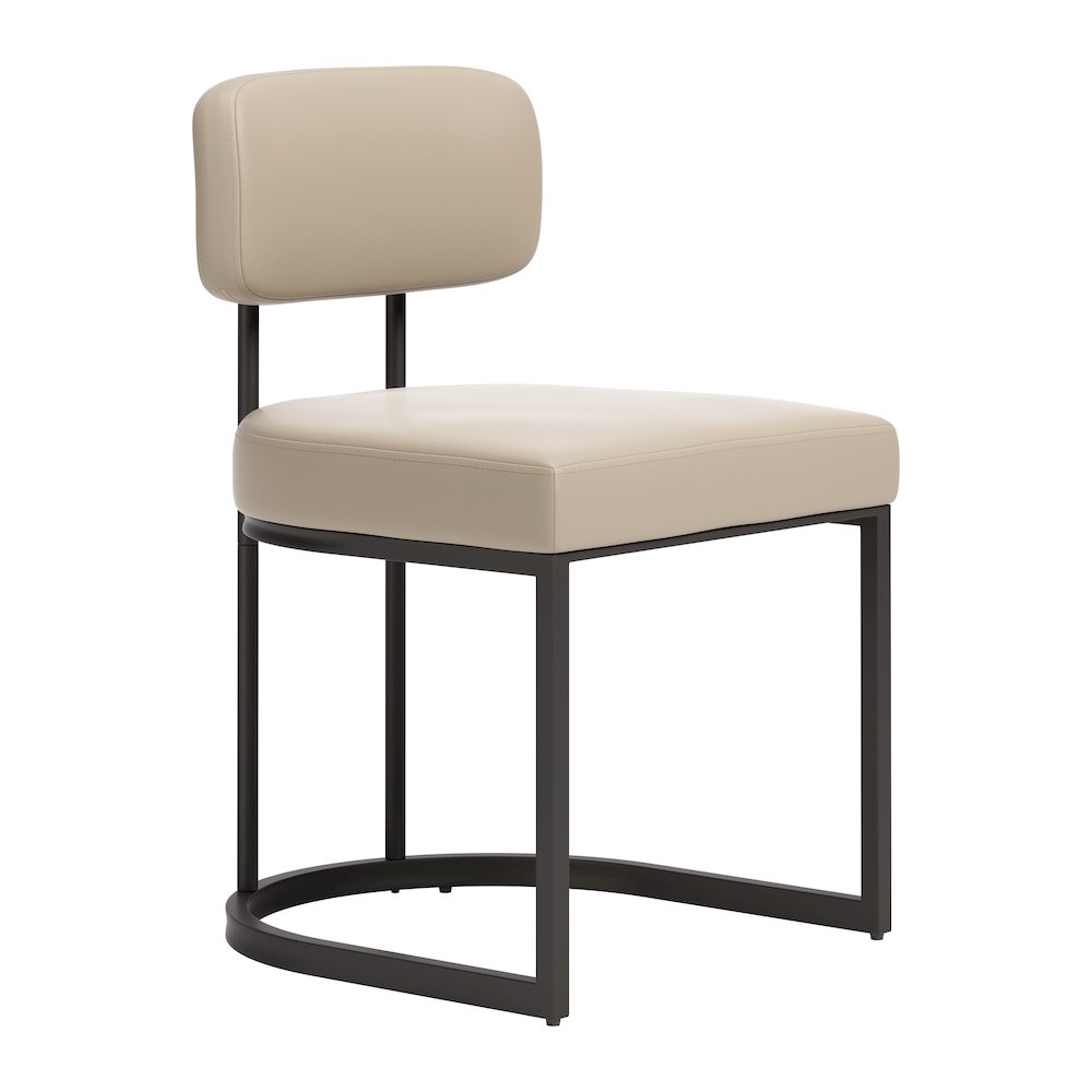 Velar Dining Chair (Set of 2) Beige & Gray