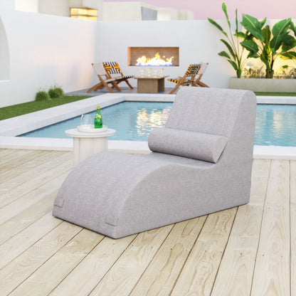Luanda Chaise Lounge Gray
