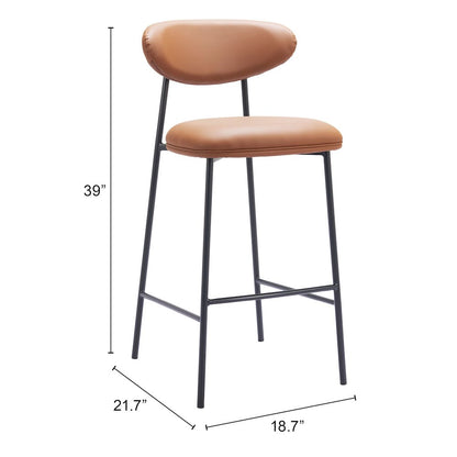 Rorun Barstool (Set of 2) Brown