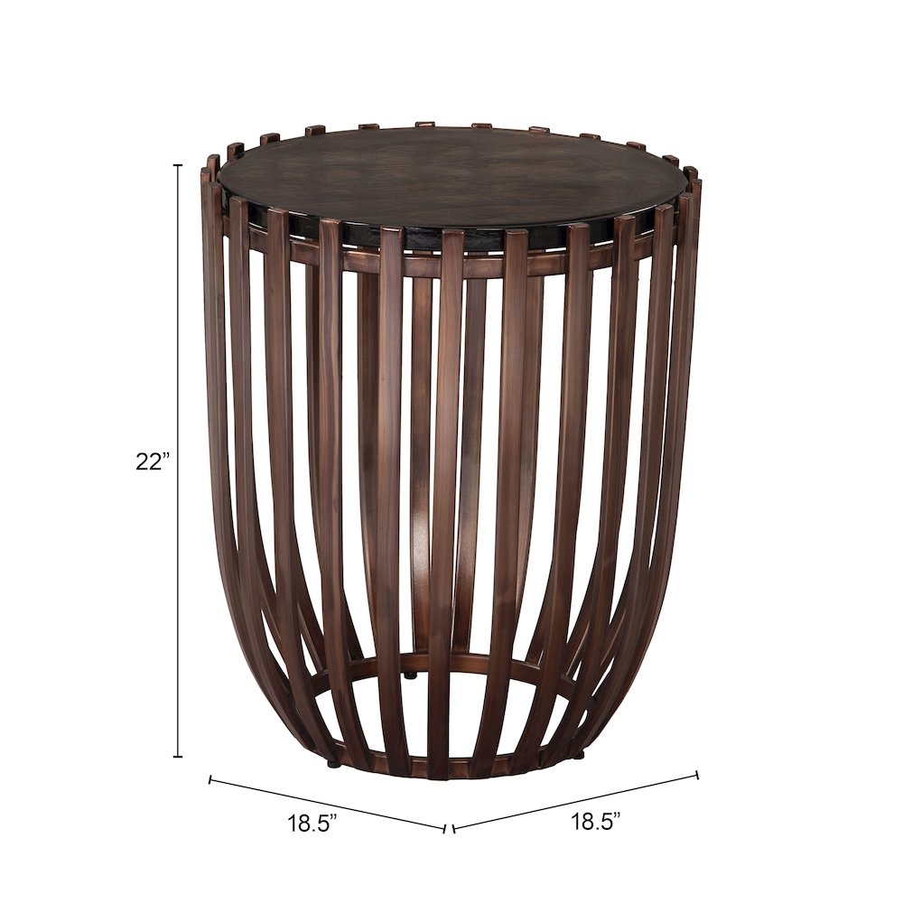 Kafig Side Table Bronze