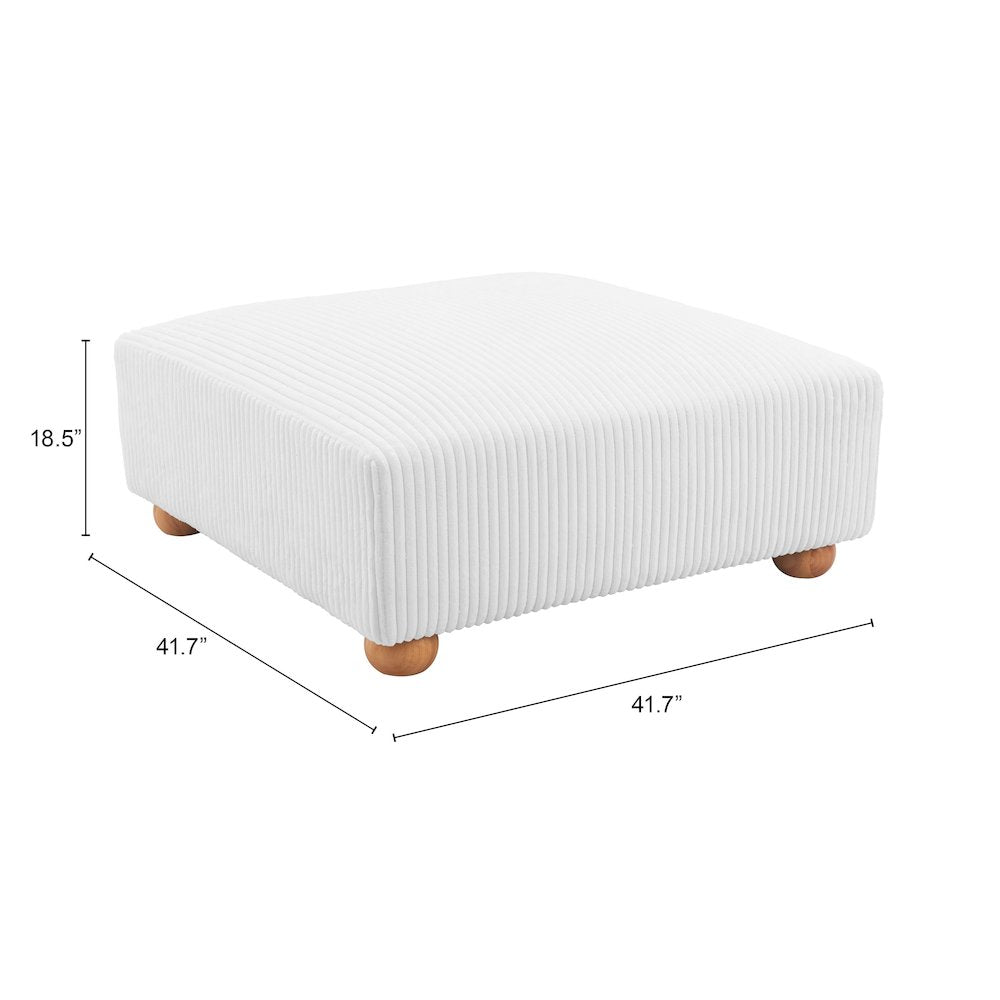 Tayte Ottoman White