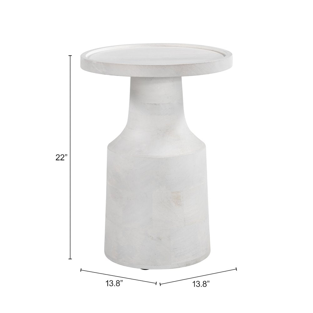 Cala Side Table White