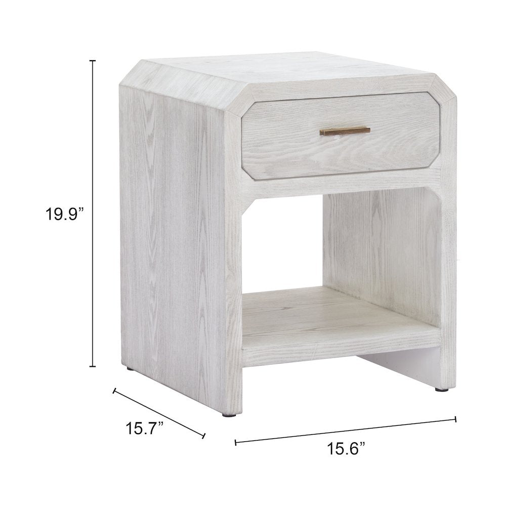 Yume Side Table Oak White