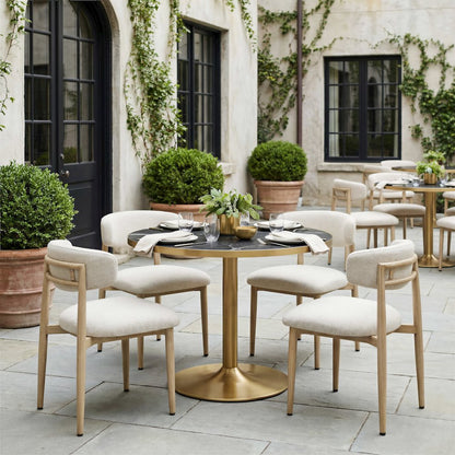 Batu Dining Table Black & Gold