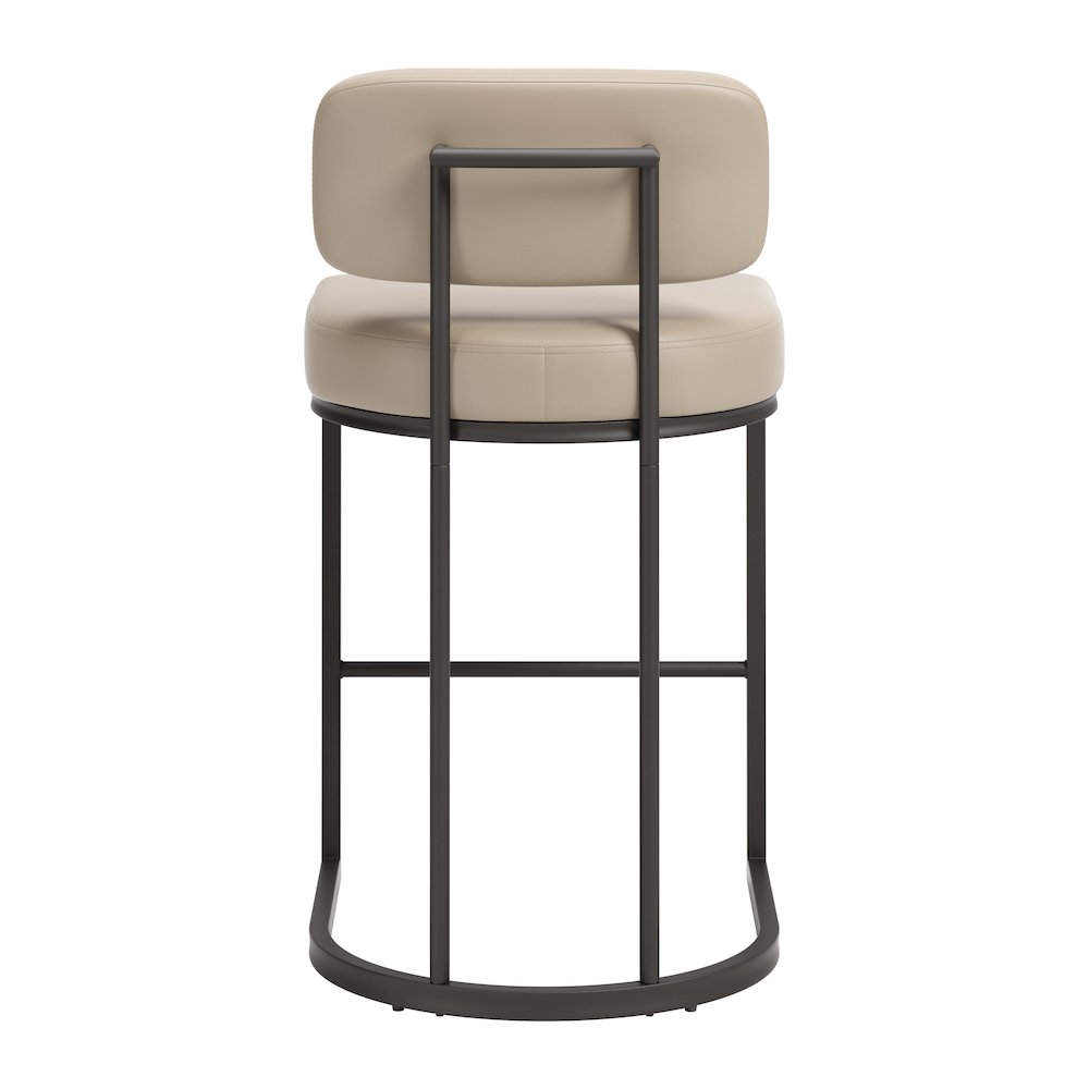 Velar Counter Stool (Set of 2) Beige & Gray