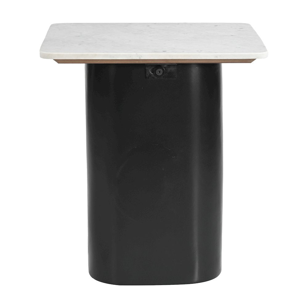 Fiora Side Table White & Black