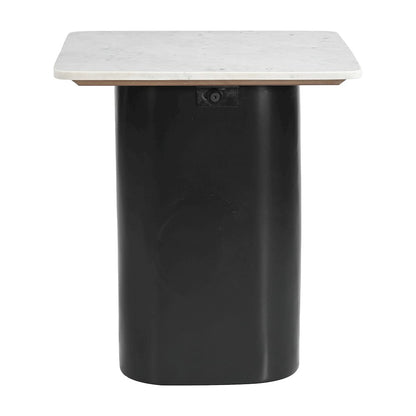 Fiora Side Table White & Black