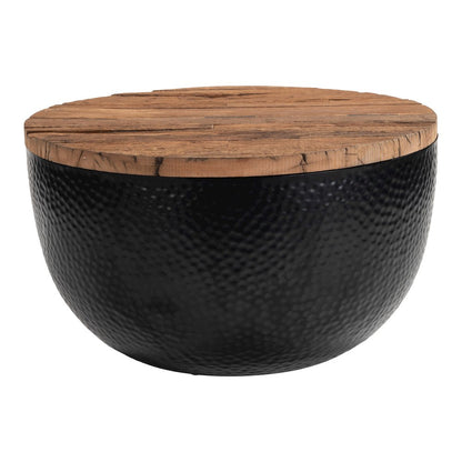 Duskan Storage Coffee Table Natural & Black