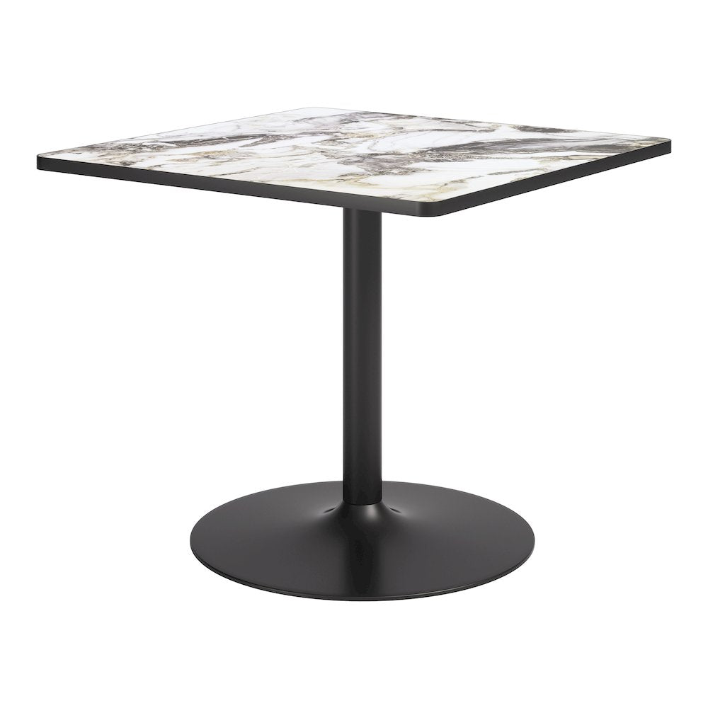 Caliza Dining Table Gray & Black