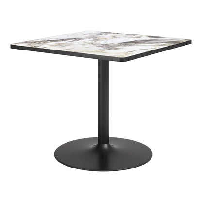 Caliza Dining Table Gray & Black