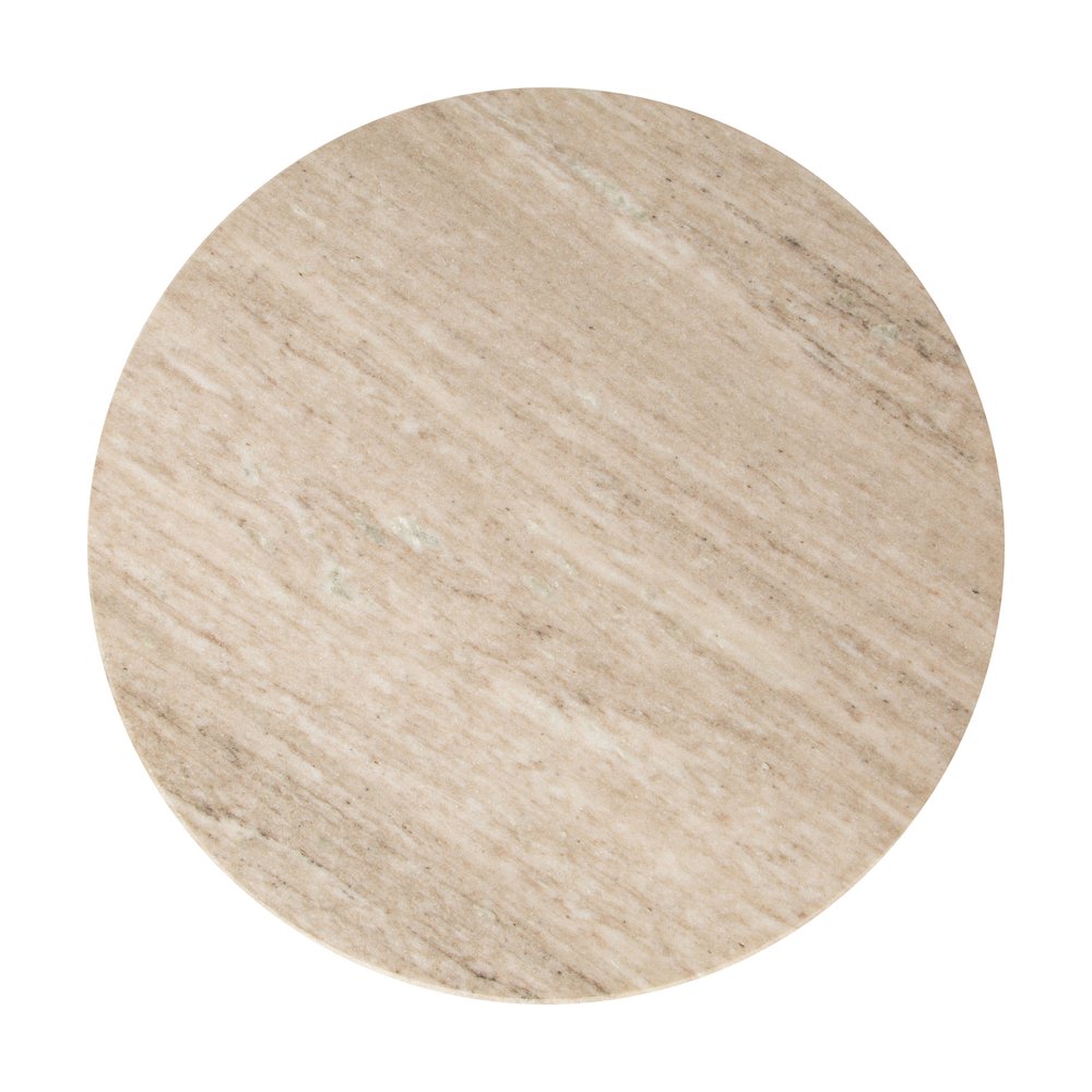 Eda Side Table White & Natural