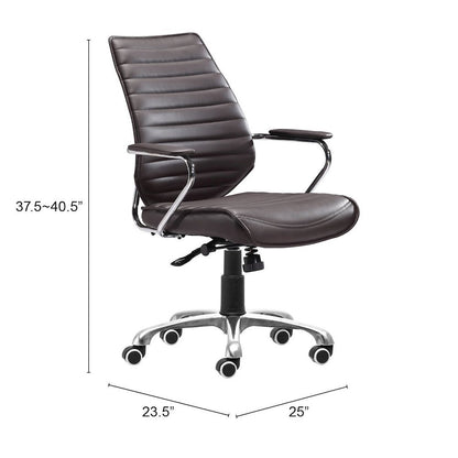 Enterprise Low Back Office Chair Espresso